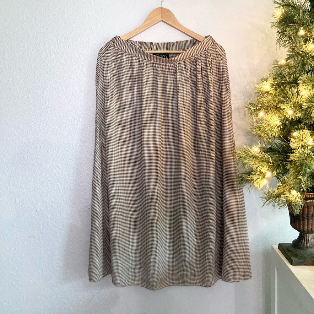 Vintage micro plaid skirt